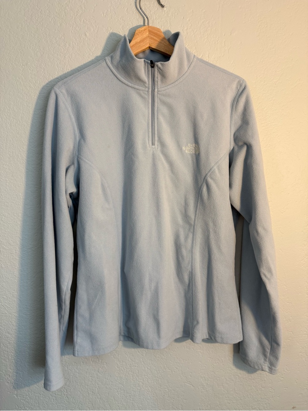 The North Face Light Blue Half-Zip Fleece Pullover